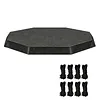 Round Sun Protection Canopy Tear  Weather  Outdoor Protector Multi Purpose Full Coverage Sunshade for Backyard Garden Lawn Patio Use