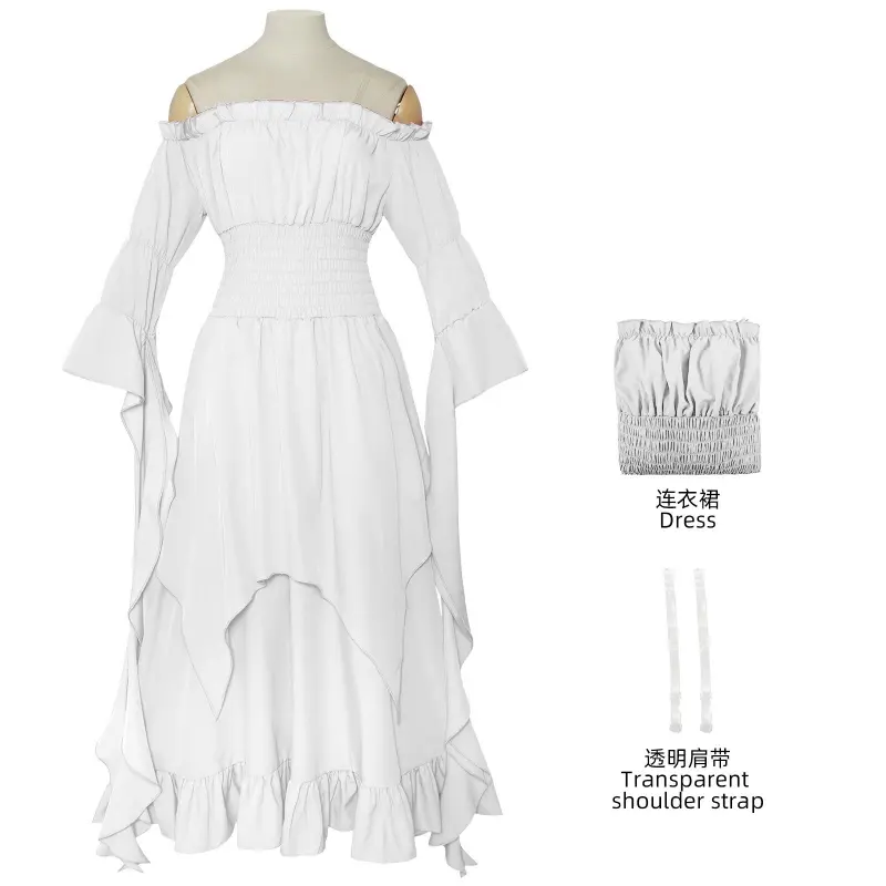 [Wetrose] Pre-Order Revival Dress Tied Waist Palace Style Long Skirt Cosplay Costume Halloween 