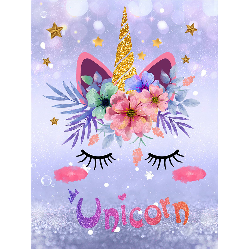 

Shiny Flower Unicorn - Round Drill Diamond Painting - 30*40CM, 501 Original