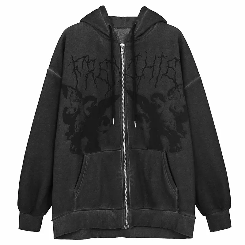 Uveng Uveng Autumn And Winter Hoodie Hoodie Women Add Velvet Add Thick Women Fashion Zipper Cardigan Women Korean Version Coat