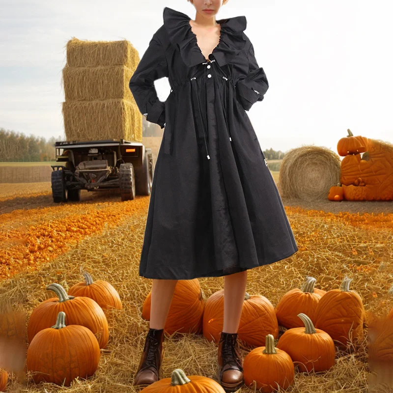 Toloer Toloer Female Senior Sense Long Summer 2024 New Casual Rope V Collar Women's Small Long Coat-Outfit Ideas