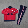 Joyfball 2024/2025 Arsenal Long Zipped Jacket Red Soccer Jersey 1:1 Thai Quality 