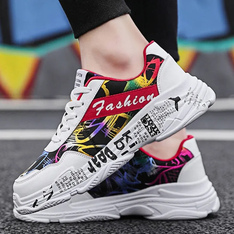 2019 KAMUCC Autumn Vintage Sneakers Men Breathable Mesh Casual Shoes Men Comfortable Fashion Tenis Masculino Adulto Sneakers