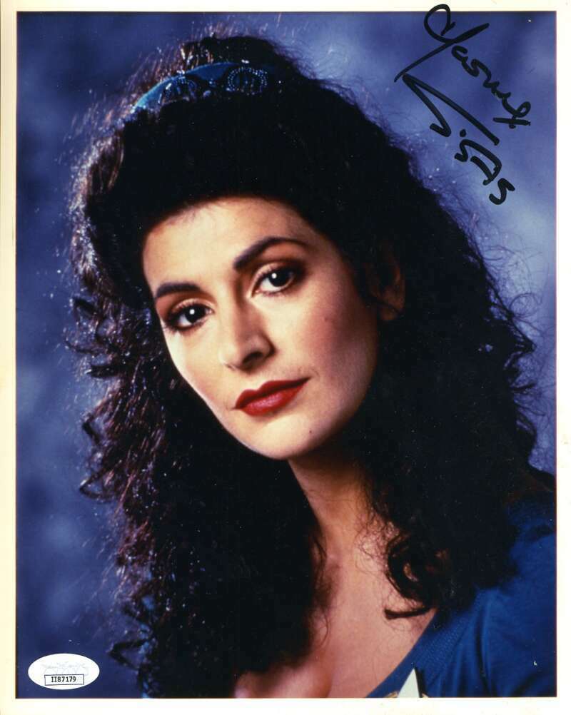 Marina Sirtis JSA Coa Signed 8x10 Star Trek Photo Poster painting Autograph