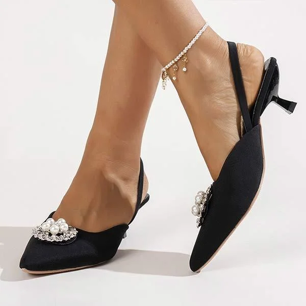 Women's Pointed-toe Rhinestone High Heel Sandals shopify Stunahome.com