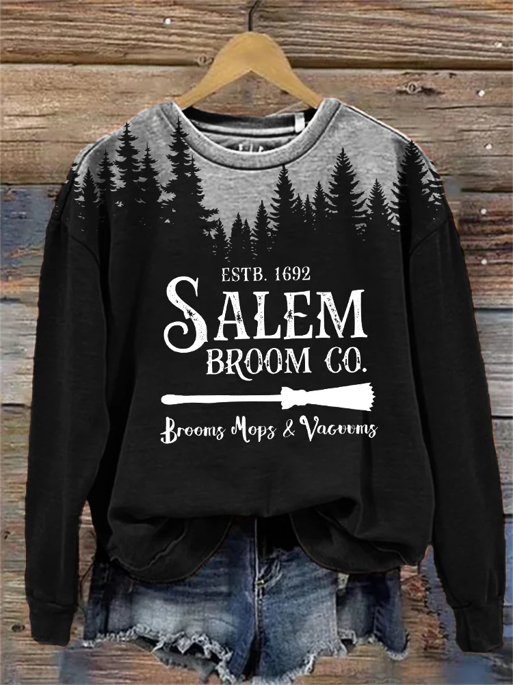 Salem Broom Co Dark Forest Contrast Washed Sweatshirt