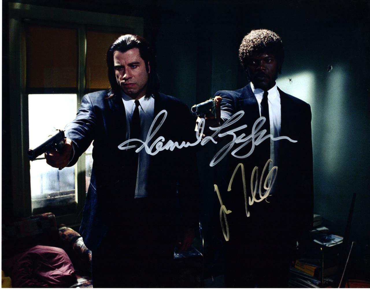 John Travolta Samuel L Jackson autographed 11x14 Picture signed Photo Poster painting and COA