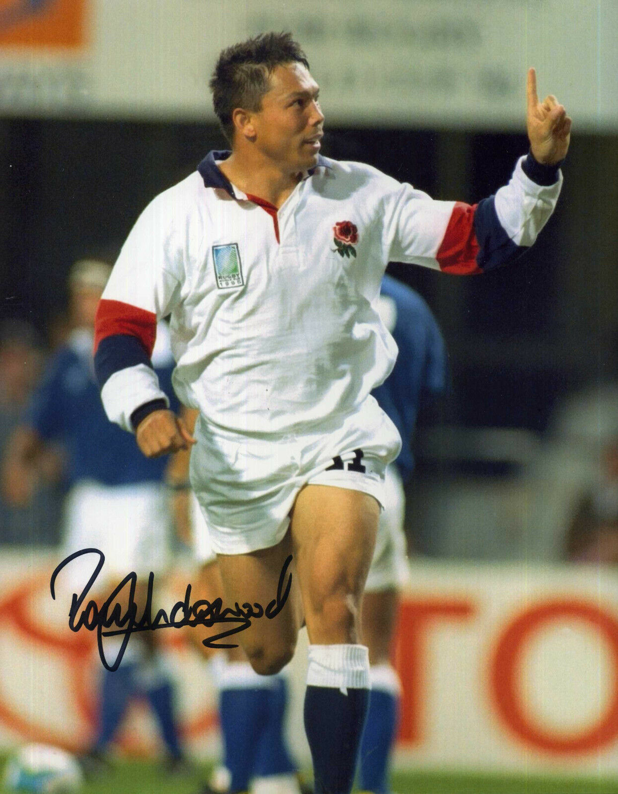 RORY UNDERWOOD Signed Photo Poster paintinggraph - former England Rugby Union Player - Preprint