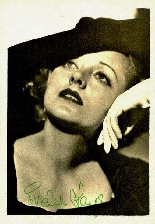 Vintage EVELYN LAYE Signed Photo Poster painting