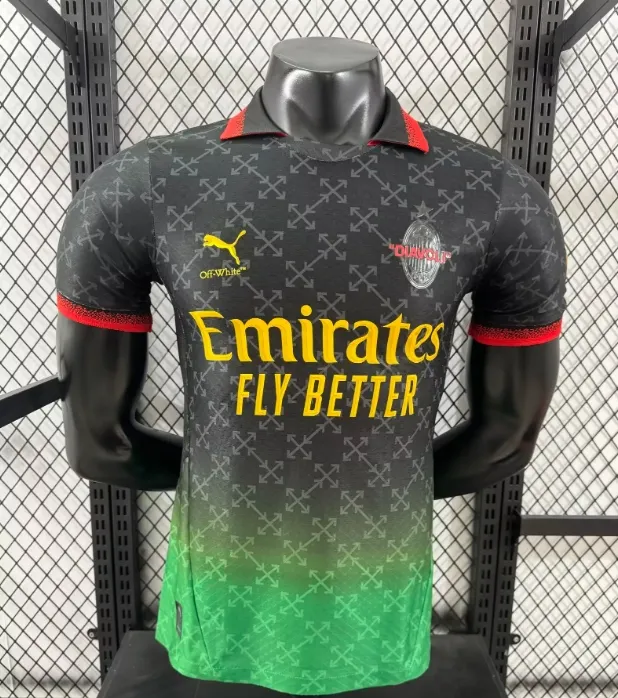 2425 New Season AC Three Away Jersey Player Edition