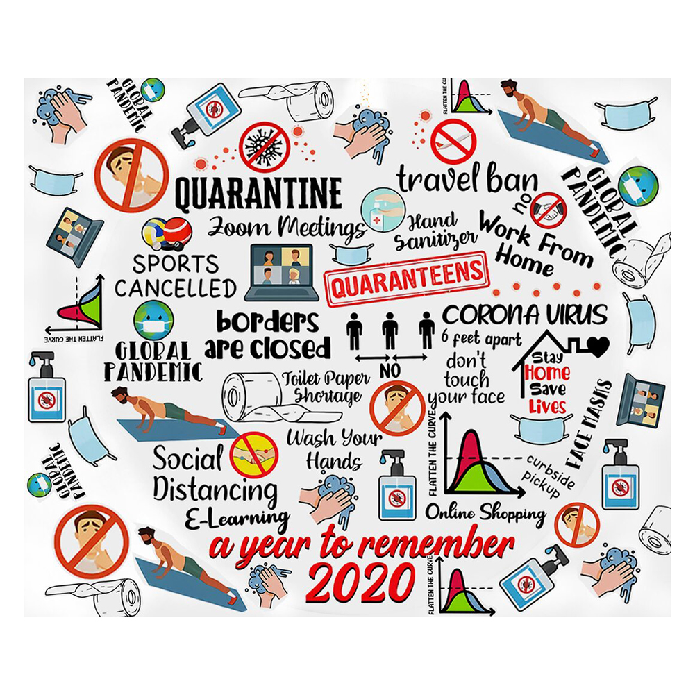

2020 Fight The Epidemic - 11CT Stamped Cross Stitch - 60*50CM, 501 Original
