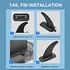 Stand Up Board Fin Detachable Protective for Long Board Surfboard (9.5 inches)