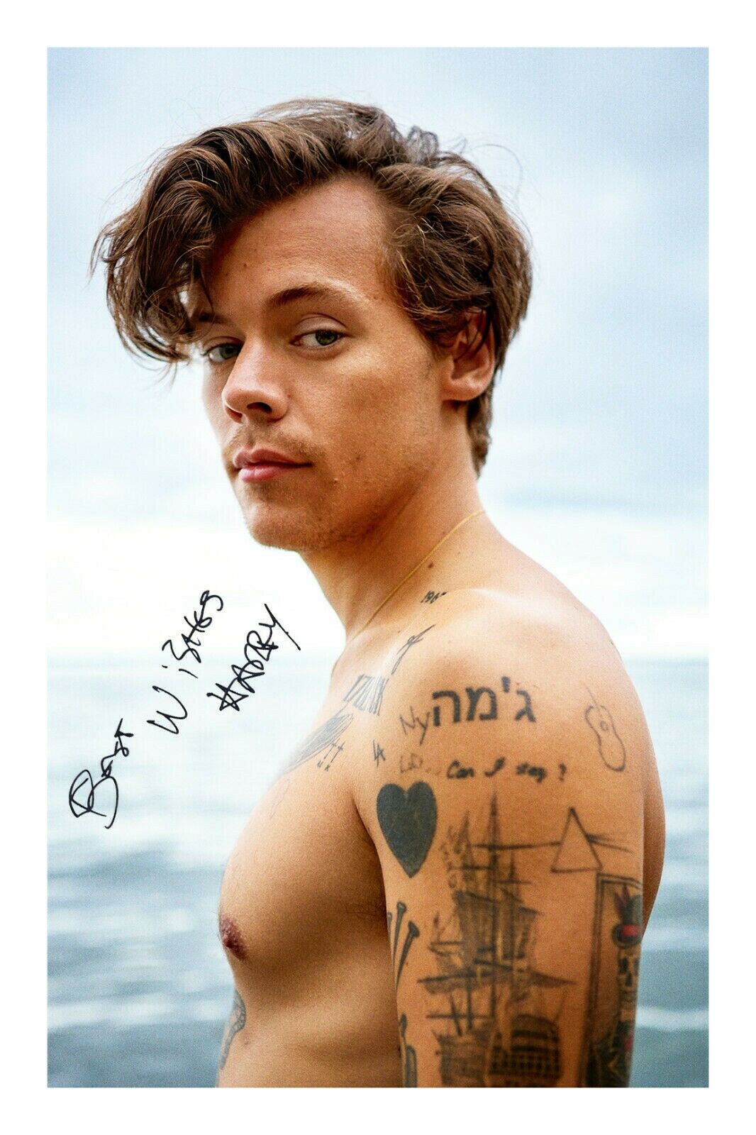 Harry Styles One Direction 8x6 INCH autograph signed Photo Poster painting