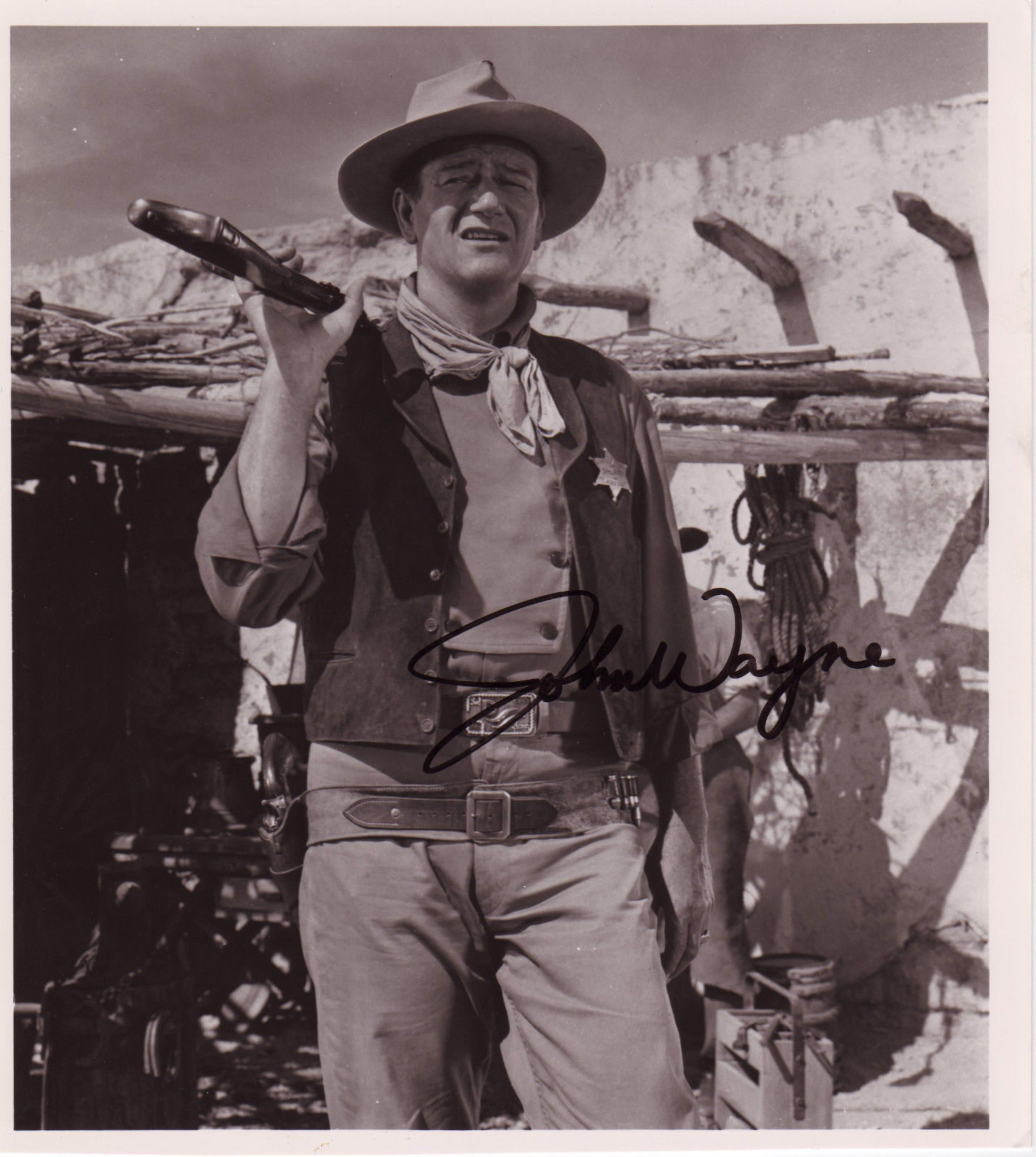 JOHN WAYNE AUTOGRAPH SIGNED PP Photo Poster painting POSTER 3