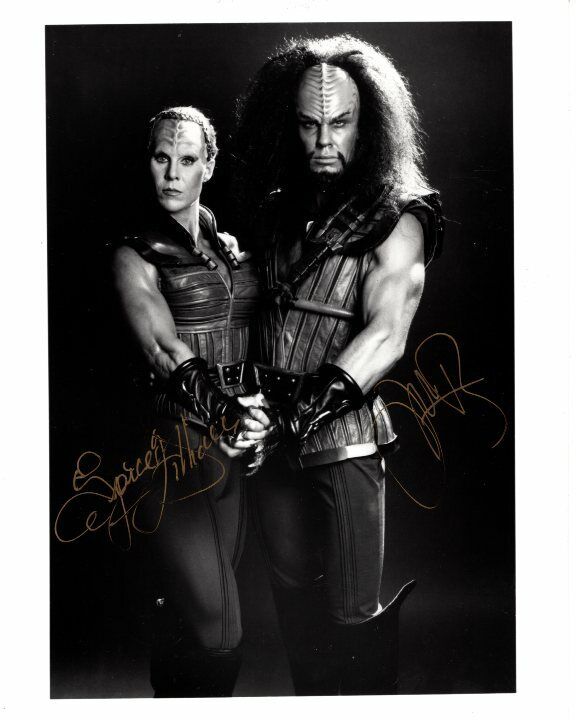 TODD BRYANT and SPICE WILLIAMS signed autographed STAR TREK Photo Poster painting