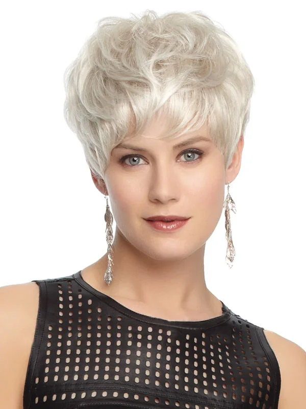Short Layered Fluffy Synthetic Women's Wig
