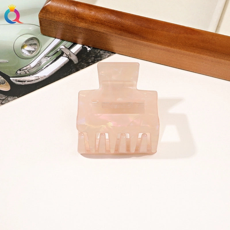 Women’s Minimalist Classic Style Solid Color PVC Hair Claws