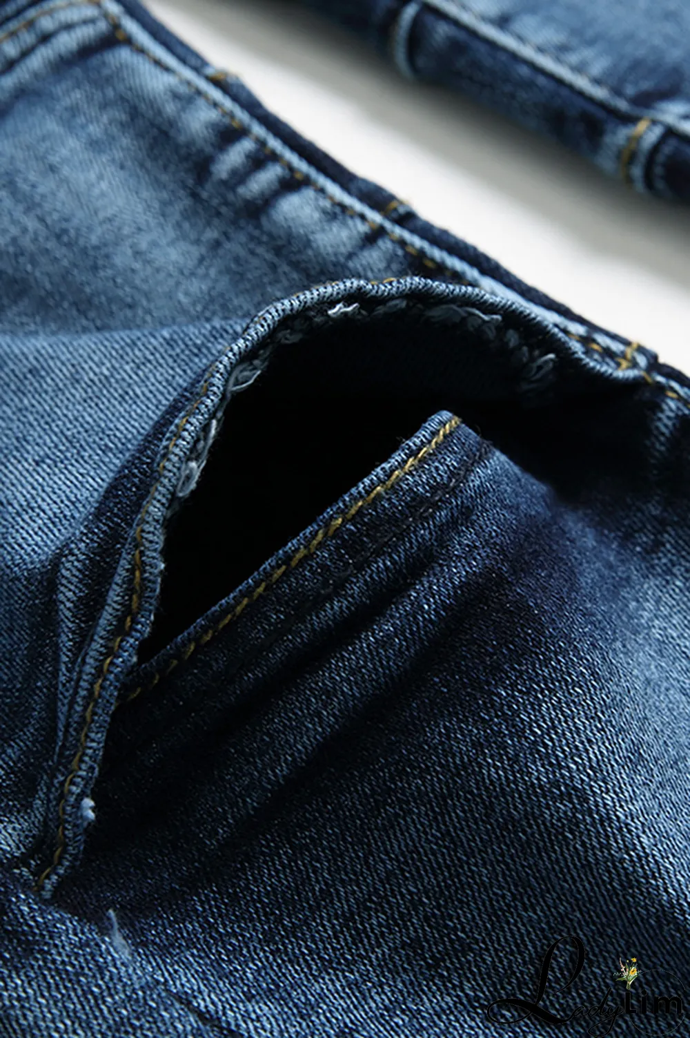 Black Gray Street Patchwork Make Old Fold Bottoms