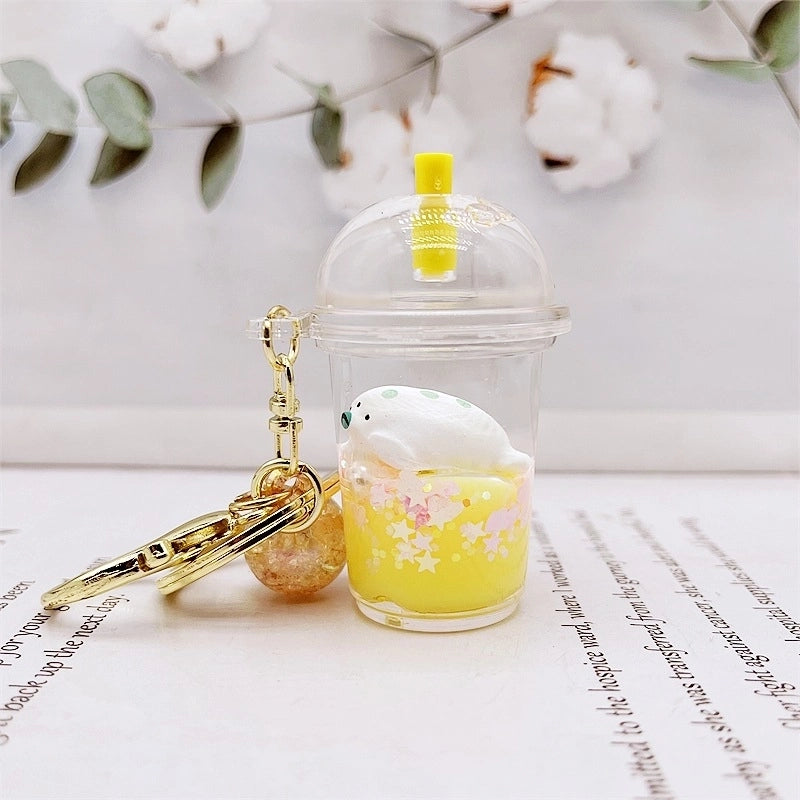 Cute Milky Tea Cup Arylic Women’s Keychain