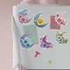 6pcs/set DIY Diamond Painting Fridge Magnetic Sticker Kits(Half Moon)