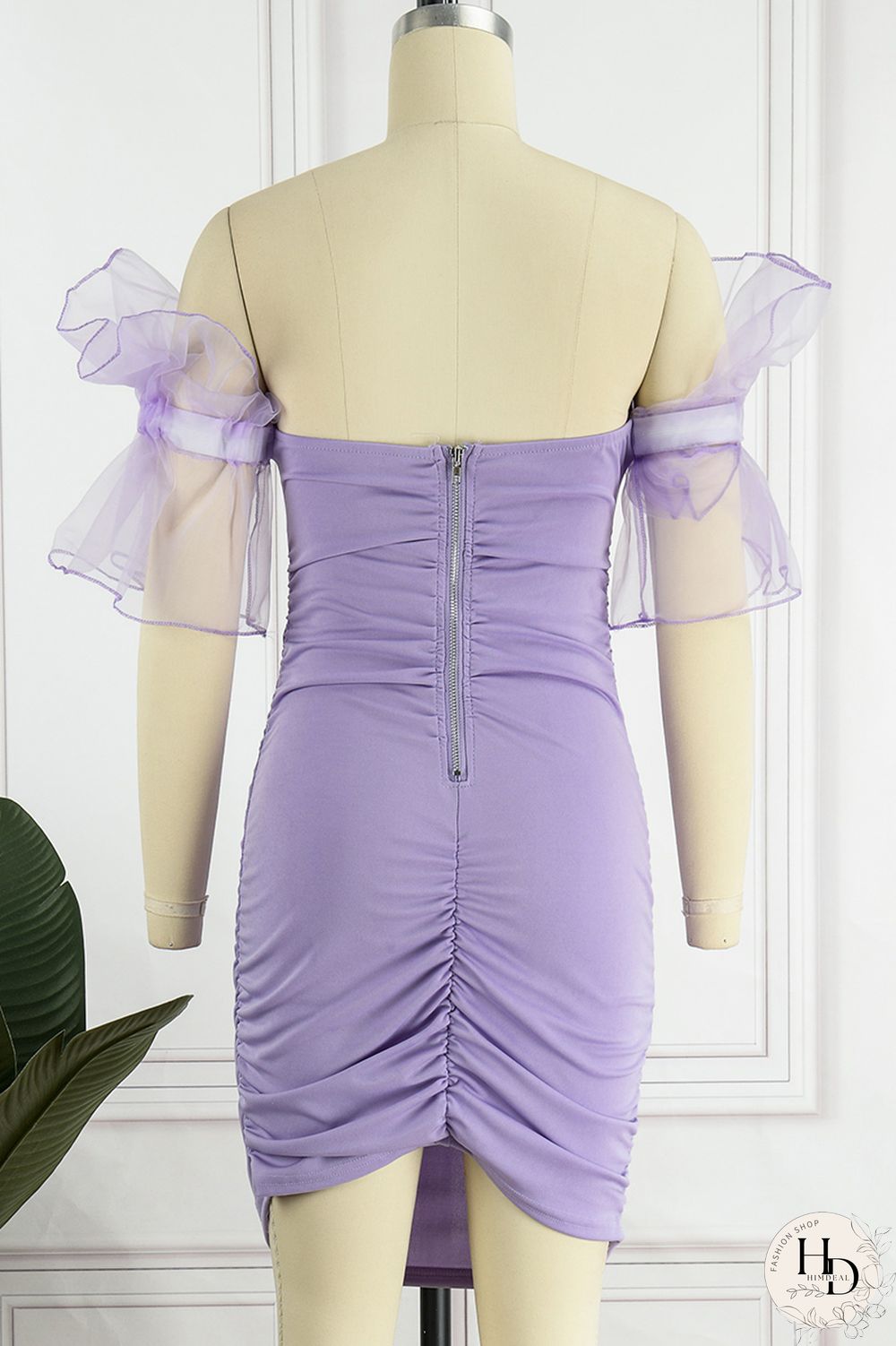 White Sexy Solid Mesh Off the Shoulder Pencil Skirt Dresses