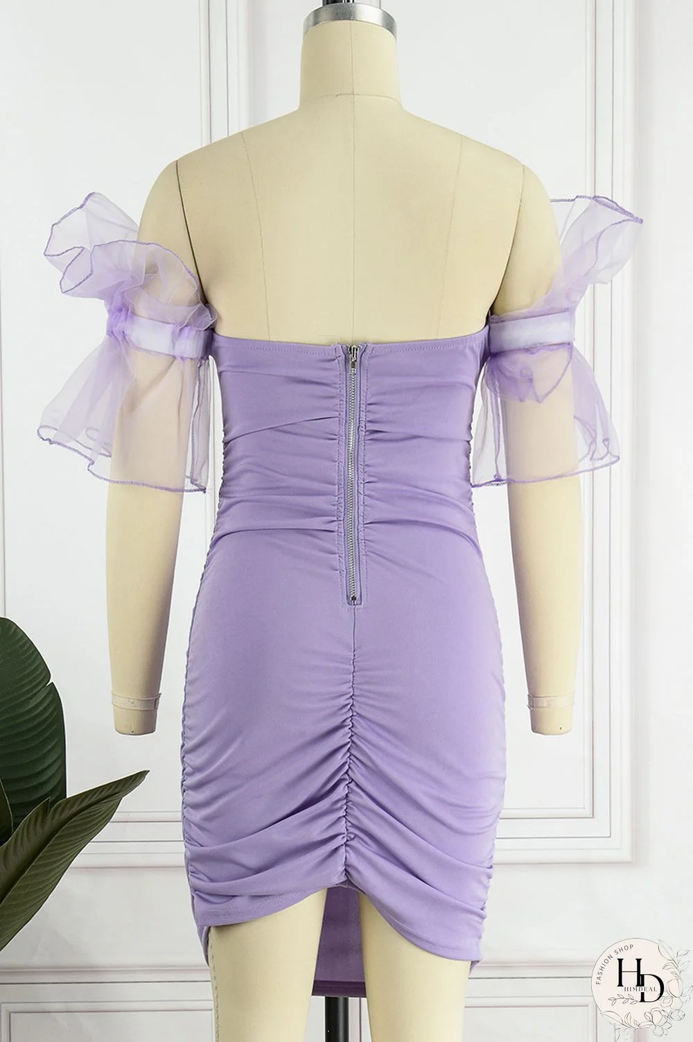 White Sexy Solid Mesh Off the Shoulder Pencil Skirt Dresses