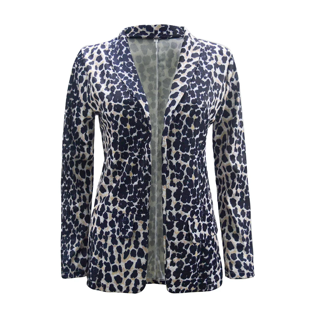 Toloer Hot Style Autumn / Winter 2023 Sexy Snake Leopard Print Long Sleeve Jacket Women's LQ6690-Outfit Ideas