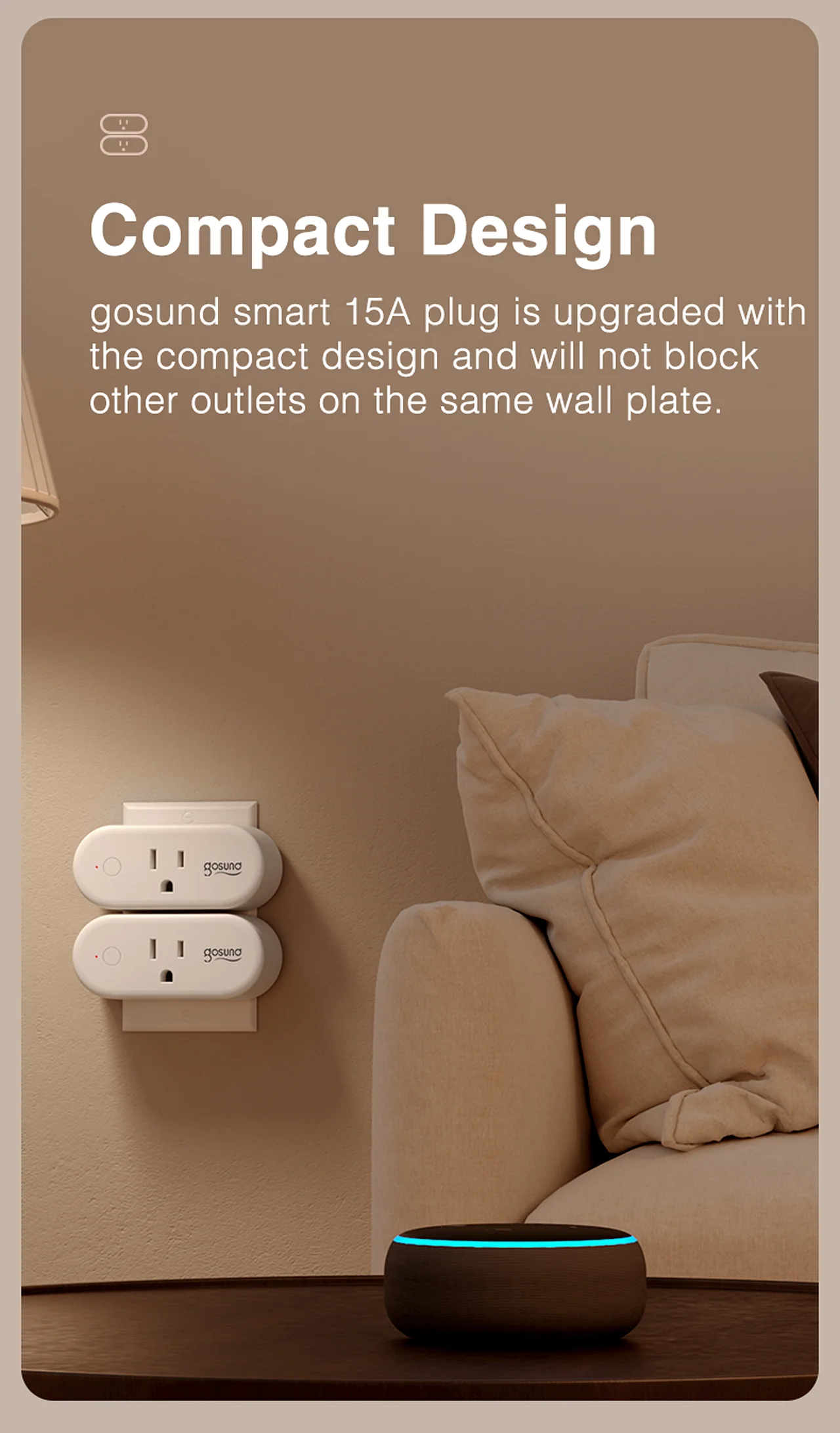 WP3-4W: Gosund Smart Plug, 2-in-1 Compact Design 2.4 GHz Wi-Fi Smart Plug, Alexa  Smart Plug compatible with Google Assistant, ETL Certified 120V 10A Smart  Outlet with Timer, 4 Pack - Yahoo Shopping