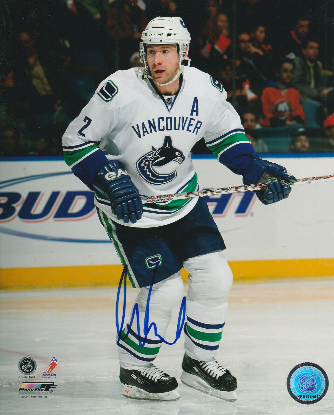 MATTIAS OHLUND SIGNED VANCOUVER CANUCKS 8x10 Photo Poster painting #1 Autograph