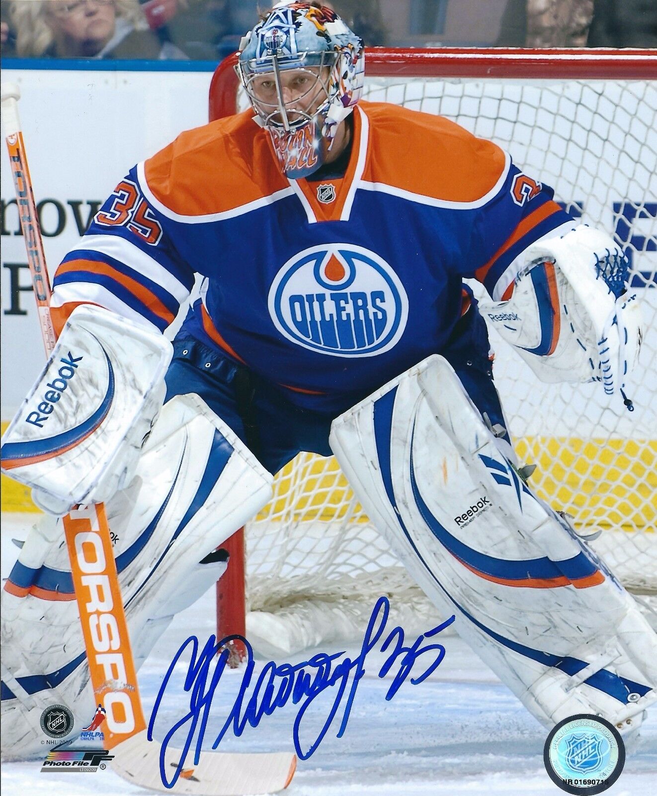 Autographed 8x10 NIKOLAI KHABIBULIN Edmonton Oilers Photo Poster painting - w/COA