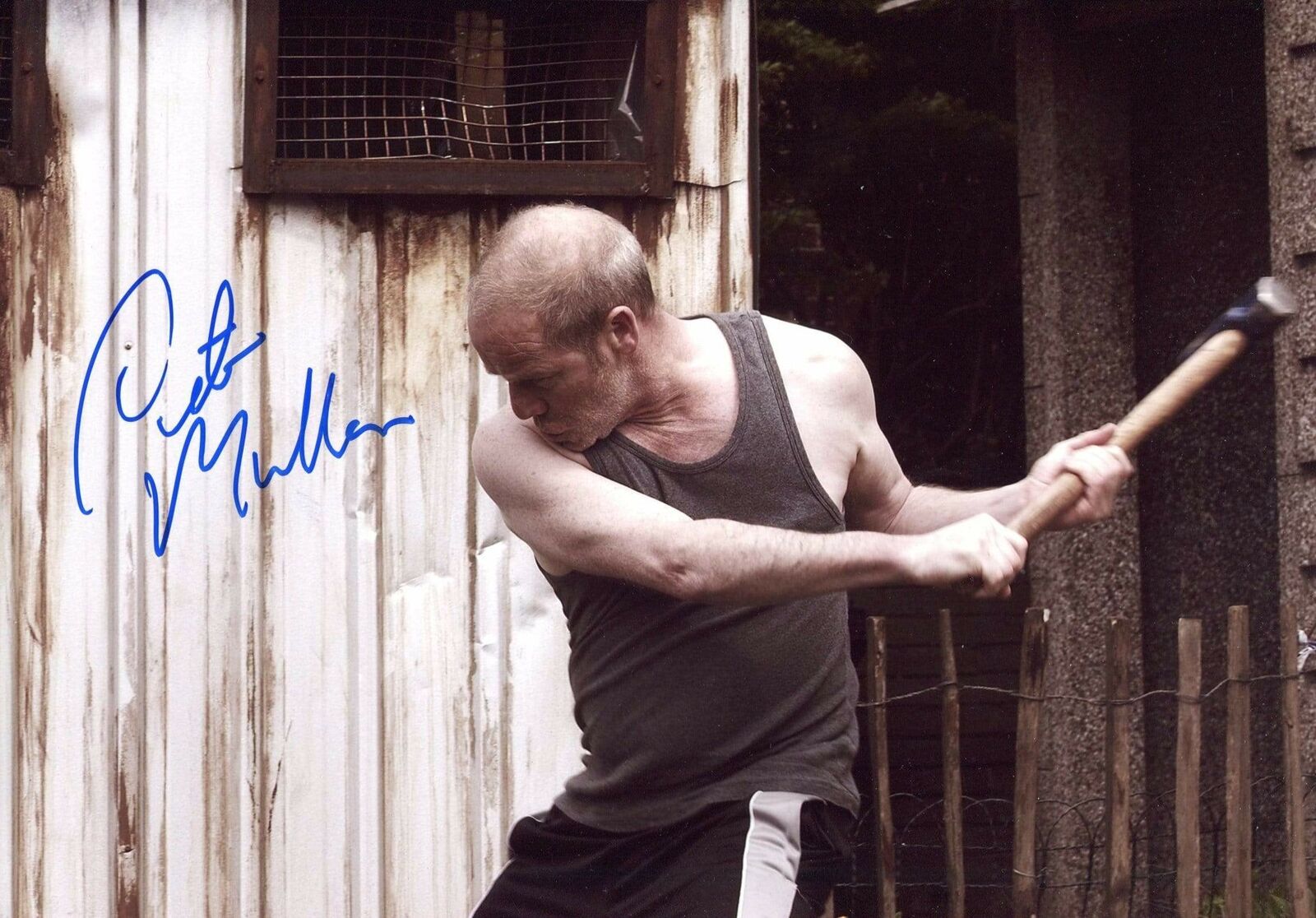 Peter Mullan ACTOR autograph, In-Person signed Photo Poster painting