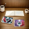 2 Pack Swan DIY Diamond Art Spiral Notebook Kit 80 Pages No Lines