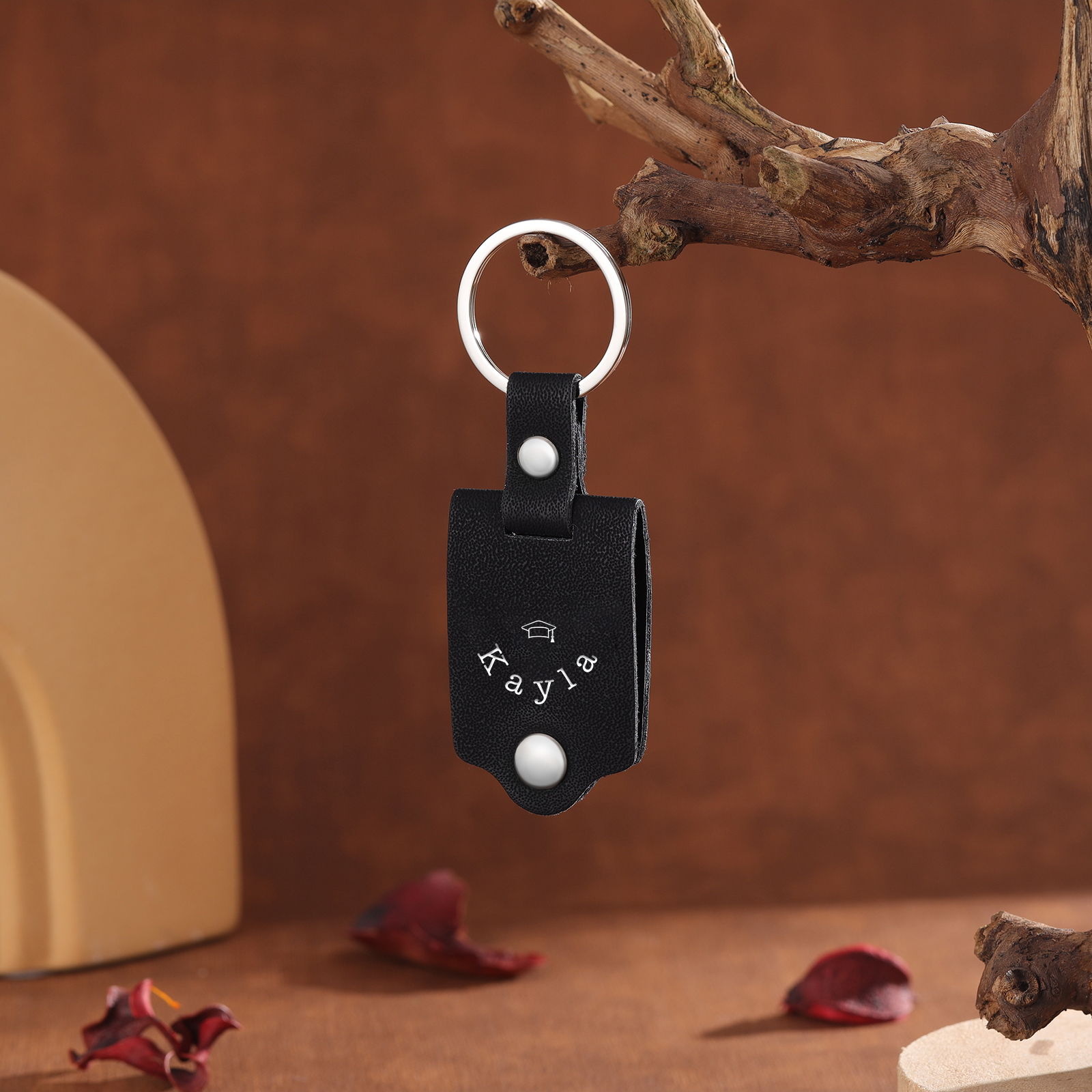 Class of 2024 - Personalised Graduation Leather Keychain Custom Name & Photo Keychain Graduation Gift for Him/Her-Jessemade AU