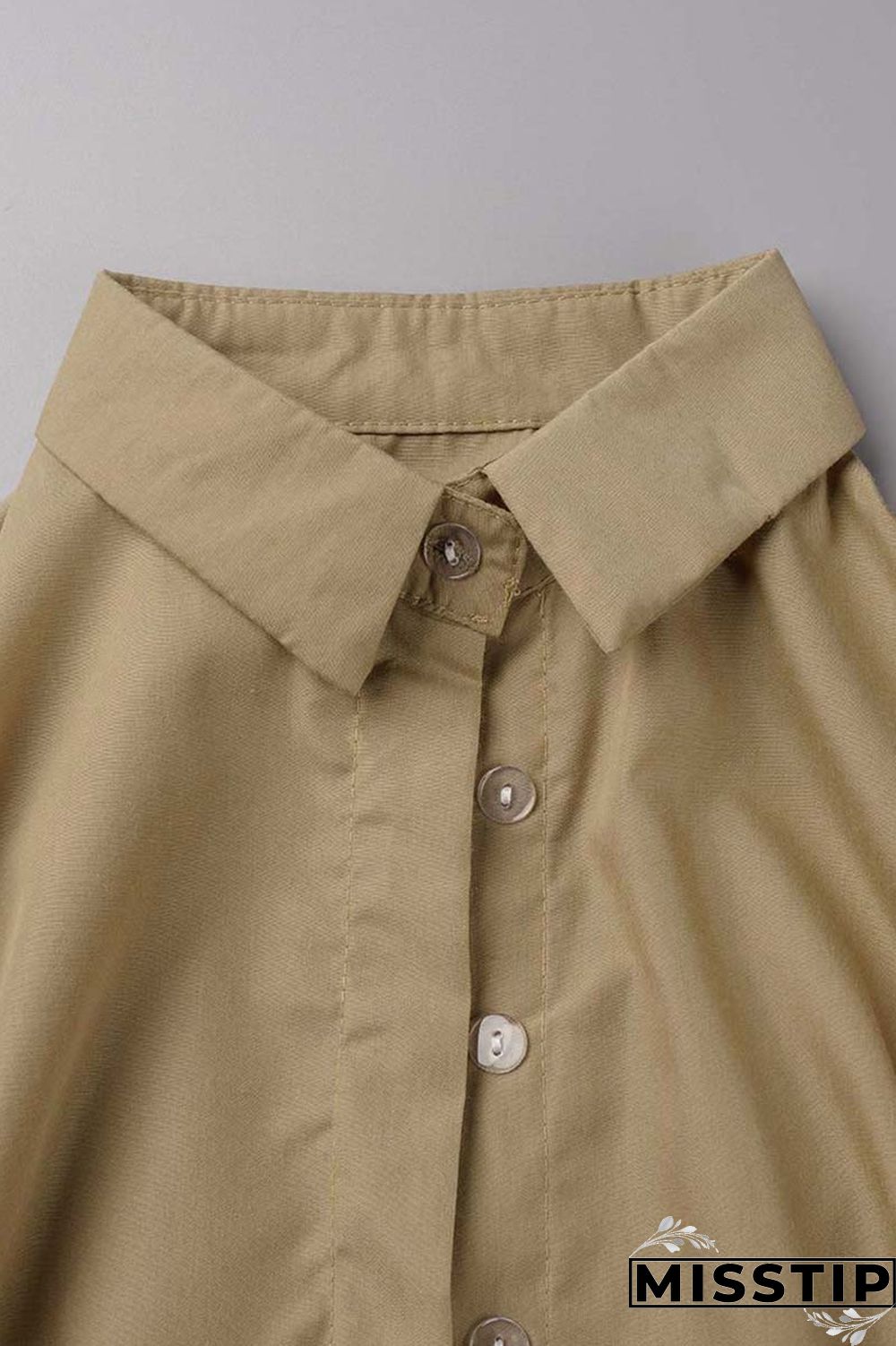 Black Casual Solid Patchwork Turndown Collar Tops