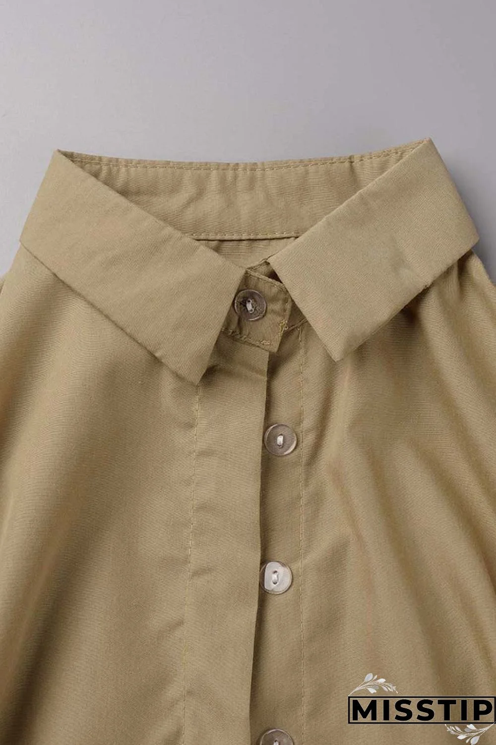 Black Casual Solid Patchwork Turndown Collar Tops