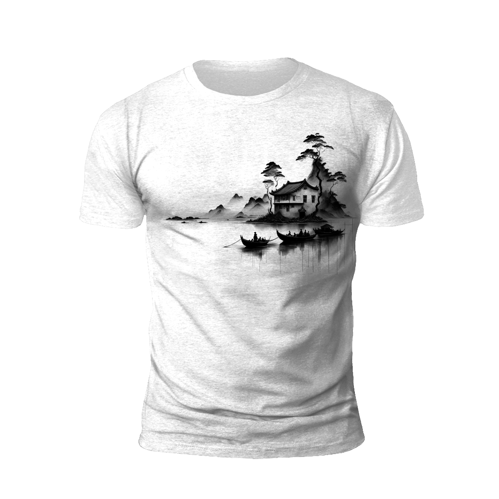 Tranquil Shores: The Island Sanctuary T-shirt