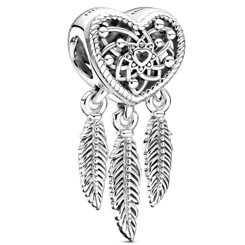 1 PC/Package Metal Rhinestones Plating Inlay Polished Pendant Beads