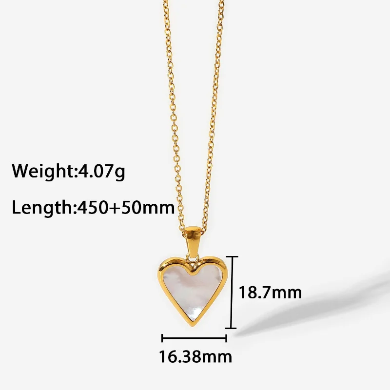 Heart Natural Pearl Pendant Necklace