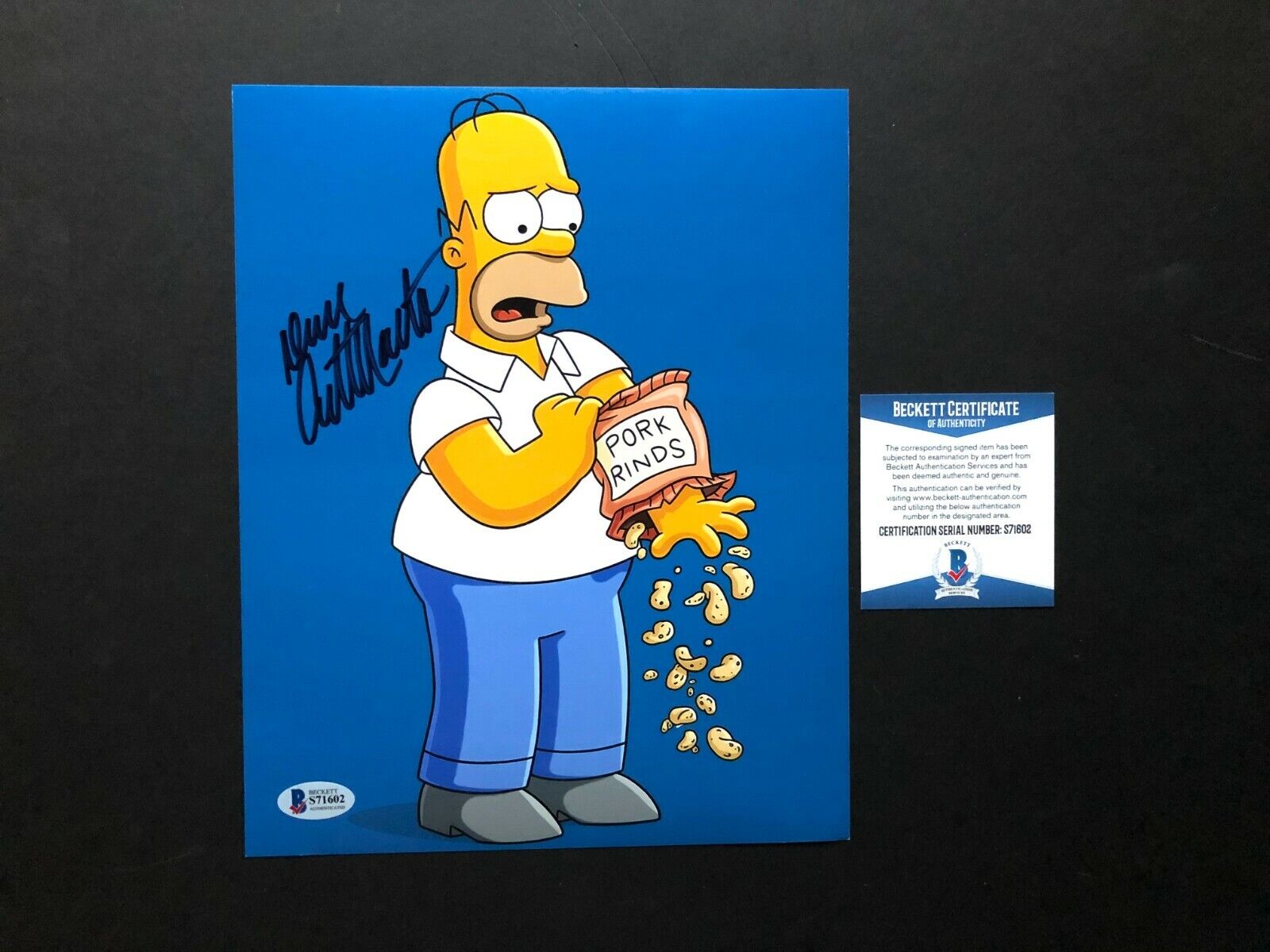 Dan Castellaneta signed autographed Homer Simpson 8x10 Photo Poster painting Beckett BAS coa