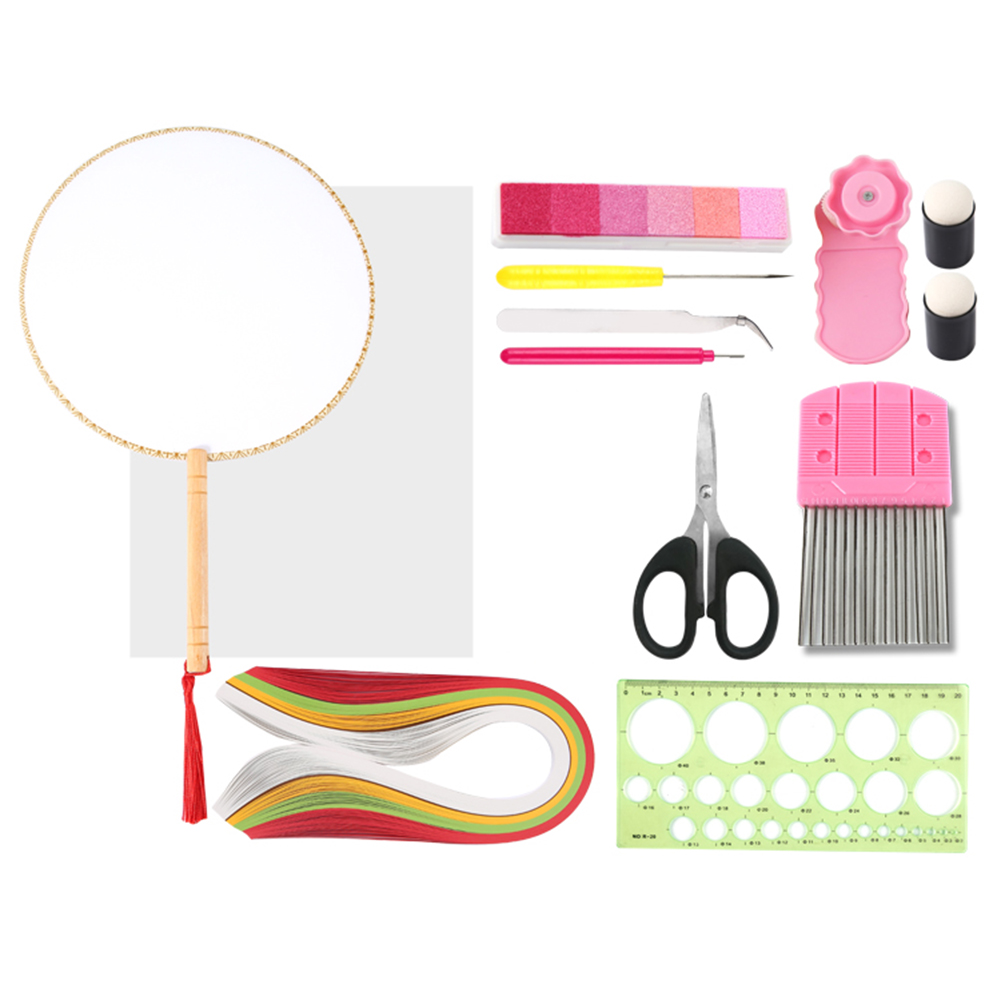 

DIY Quilling Paper Round Circle Fan Kit, 501 Original