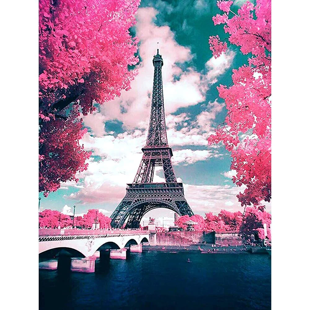Full Round Diamond Painting Eiffel Tower (40*30cm)