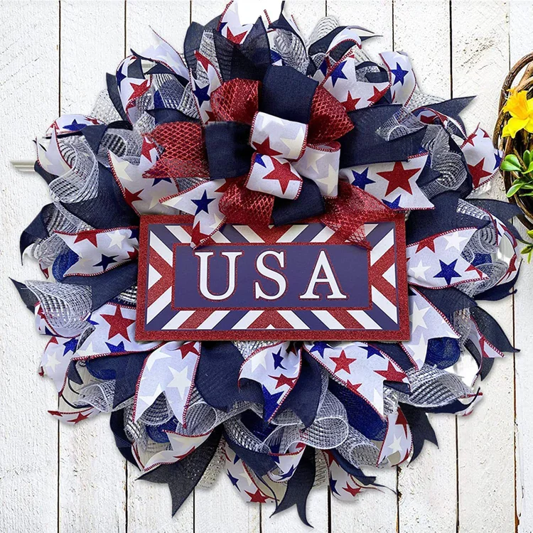 New Arrival-American Flag Wreath