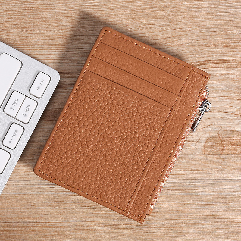 Mature Men Leather Holder Credit Card Document Bag