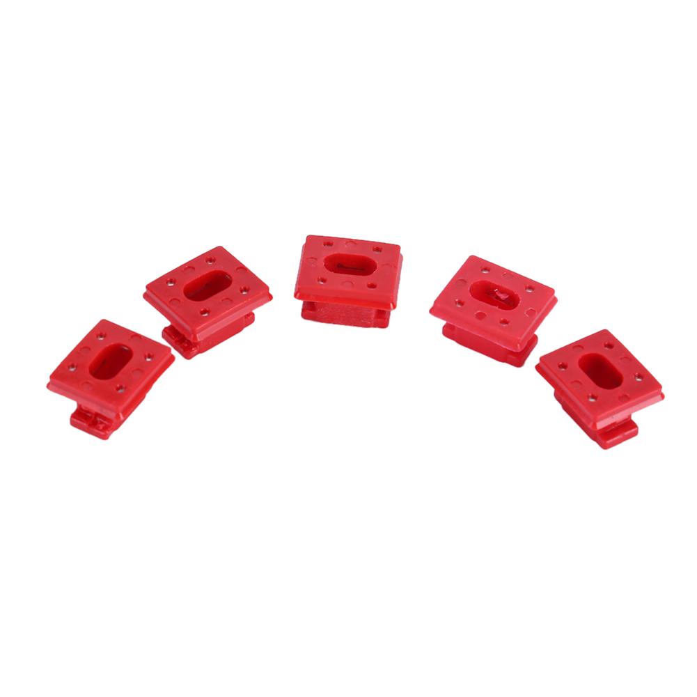 

5pcs Car Interior Dash Trim Inserts Red Grommets Clips for BMW E46 E65 E66, 501 Original