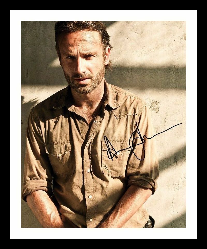 Andrew Lincoln - The Walking Dead Autograph Signed & Framed Photo Poster painting 11