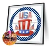 5D DIY Full Round Drill Diamond Painting Independence Day Kit Home Decor(NH3447)