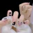 Bayuyun 24Pcs/Set Coffee Leopard French Fake Nails with Diamonds Japan Korean Artificial Acrylic Press on Nails Removable Stick on Nails