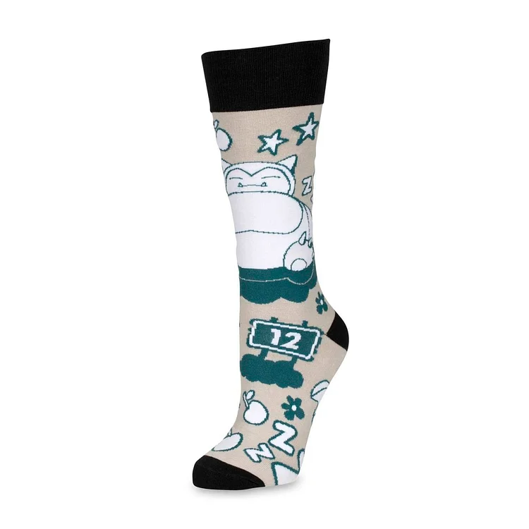 Snoozing Snorlax Mid-Calf Socks (One Size-Adult)