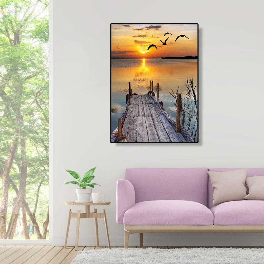 Seagull Bridge - Paint By Number(40*50cm)