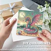 6 stücke dinosaurier diy diamant kunst grußkarten dankeschönkarten urlaub segen
